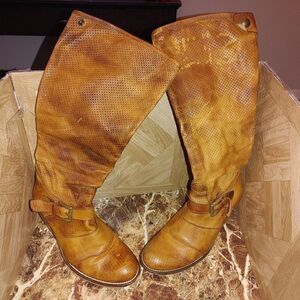 Vero cuoio women's boots made in italy brown size 37 us 6.